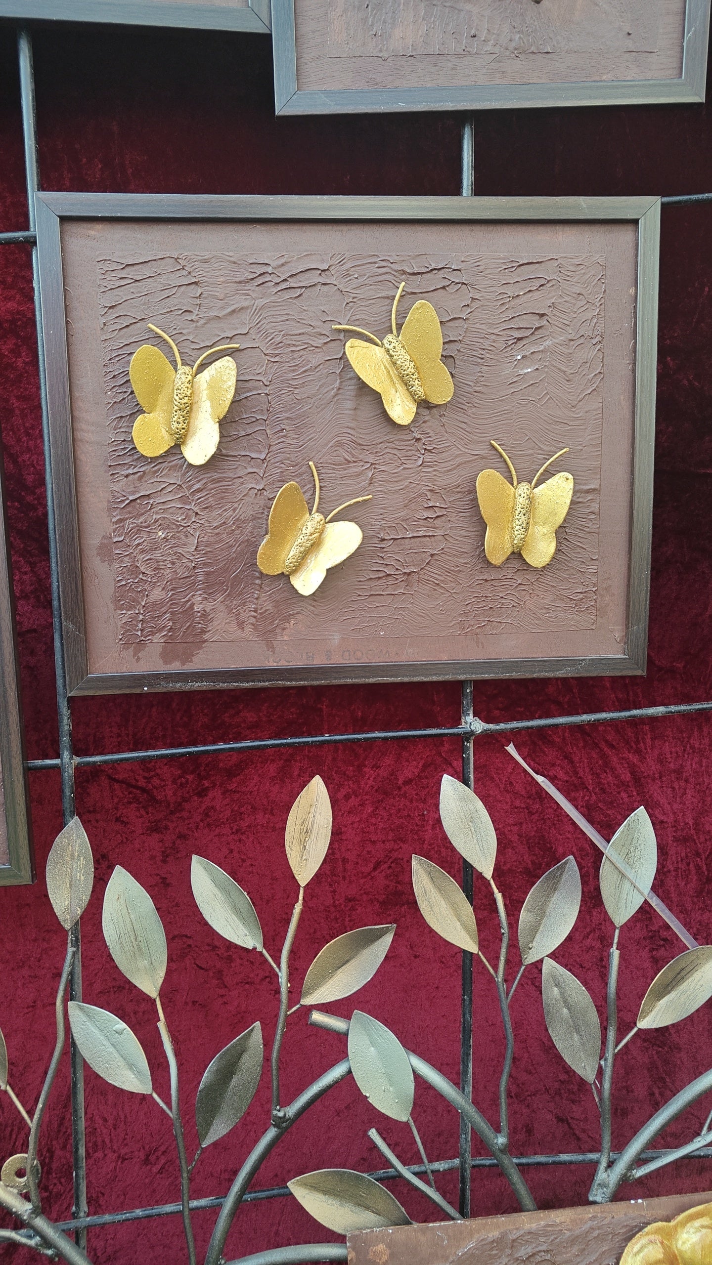3D Metal Butterflies Wall Art